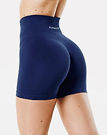 Alphalete Dikişsiz Toparlayıcı Yüksek Bel Büzgülü Spor Şort