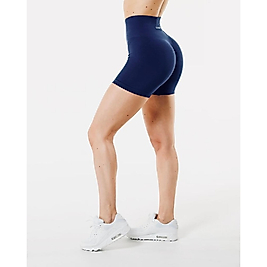 Alphalete Dikişsiz Toparlayıcı Yüksek Bel Büzgülü Spor Şort