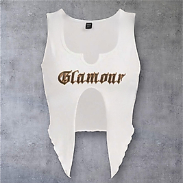 Dragron Glamour Crop Atlet - Beyaz